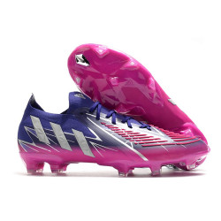 adidas Predator Edge.1 L FG Skor Champions Code - Lila Silver Rosa
