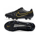 Nike Tiempo Legend 9 Elite FG Fotbollsskor Svart Guld